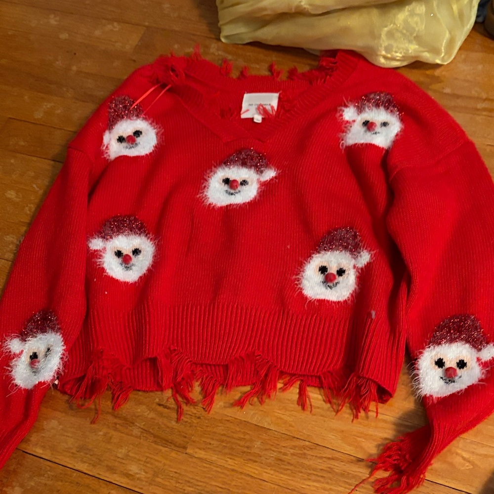 Festive Red Santa Sweater